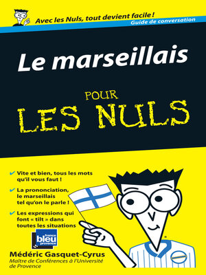 cover image of Le marseillais Guide de conversation Pour les Nuls